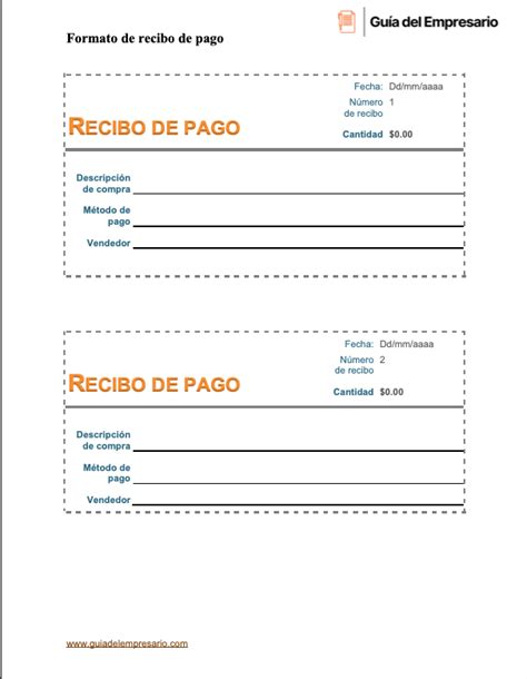 comprobantes de pago pdf