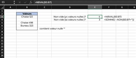 Excel calculer nb de cellules non vides shorts YouTube