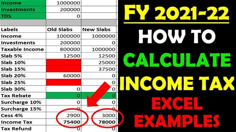Calculate UK Tax Using VLOOKUP In Excel Progressive Tax Rate