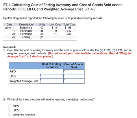 Compute The Cost Of Ending Inventory By Using The Weighted-Average Costing Method