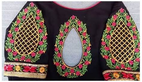 Computer Embroidery Blouse Neck Designs Free Download Work , Machine