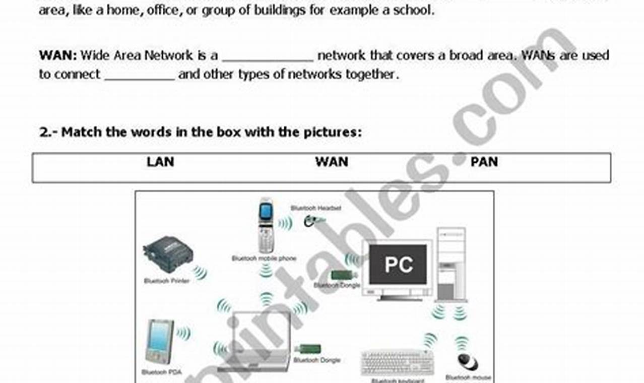 computer network worksheet