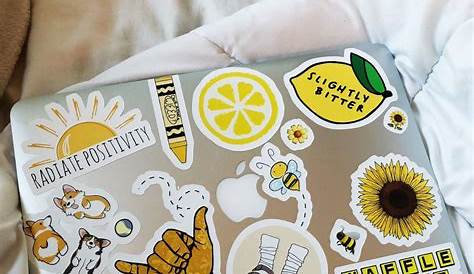 Laptop stickers aesthetic Kind heart, Laptop stickers
