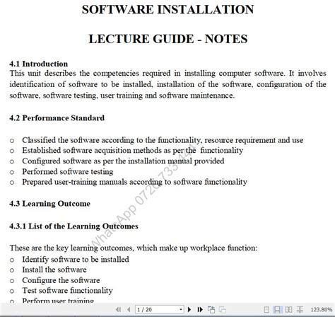 computer application software pdf notes