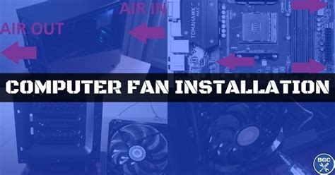 Computer Case Fan Installation