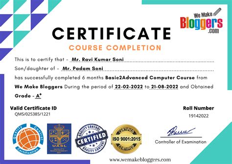 computer certification courses months