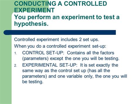 Computer Controlled Experiment
