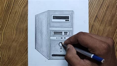 Computer Cpu Drawing