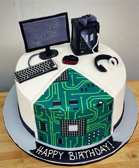 Computer Design Cake Topper