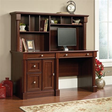 Computer Desk With Hutch Cherry