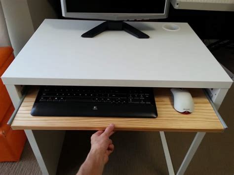 Computer Desk With Pullout Keyboard Shelf Ikea
