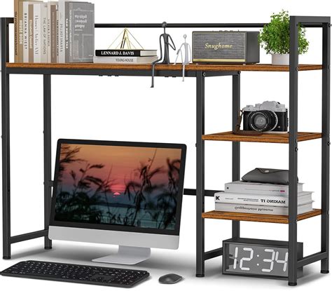 Computer Desk With Top Shelves