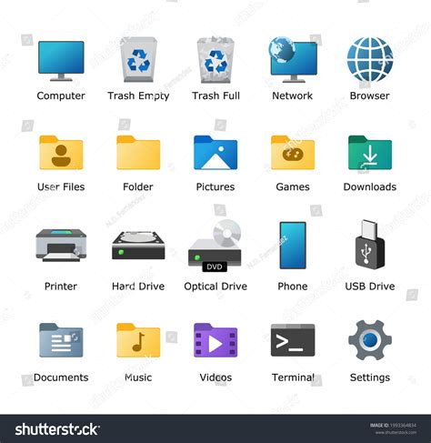 Computer Desktop Icons