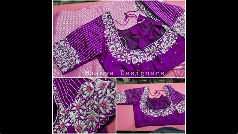 Computer Embroidery Design Blouses Heavy