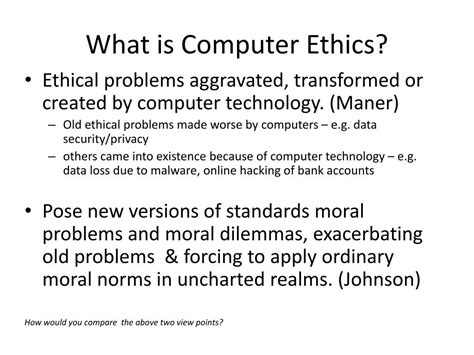 Computer Ethics Cases
