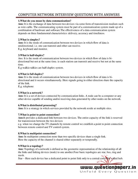 Computer Hardware And Networking Interview Questions And Answers