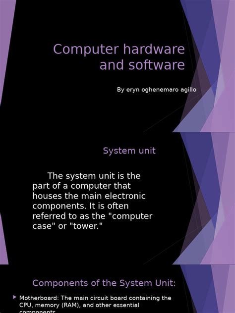 Computer Hardware Presentation Pdf