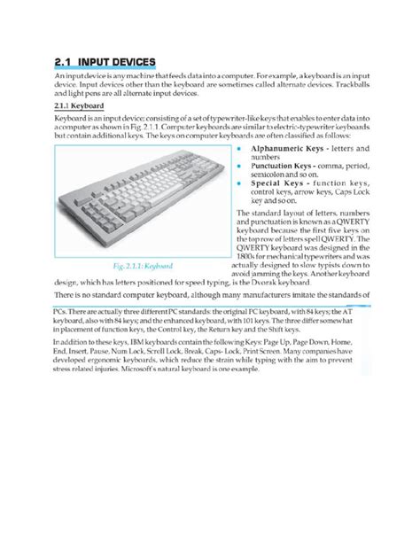 Computer Input Devices Pdf