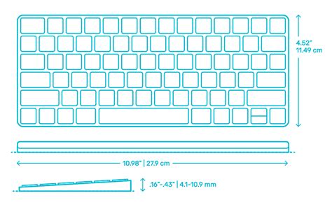 Computer Keyboard Dimensions
