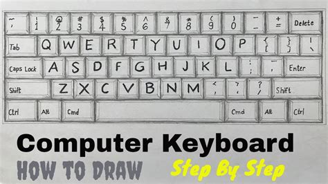 Computer Keyboard Drawing Photo