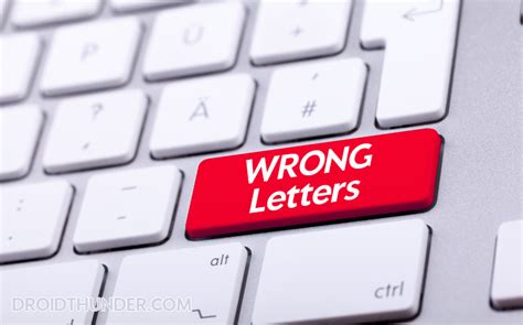 Computer Keyboard Wrong Letters