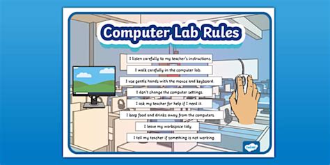 Computer Lab Rules For Class 3