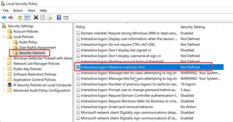 Computer Lock Timeout Registry