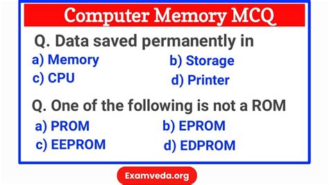 Computer Memory Is Measured In Mcq