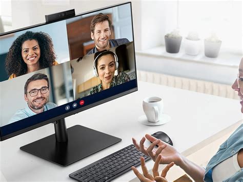 Computer Monitor With Webcam Microphone And Speakers