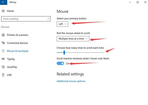 Computer Mouse Settings