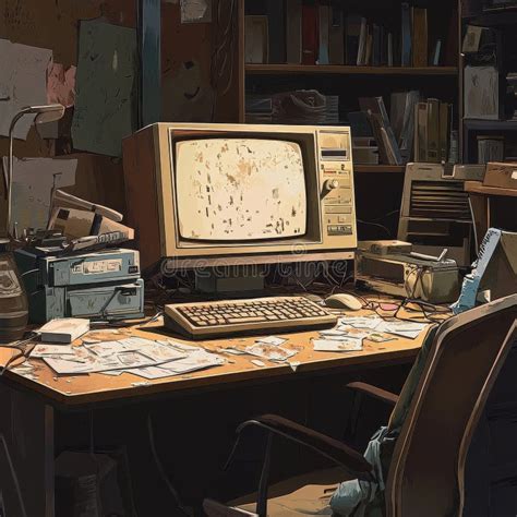 Computer Near Microwave