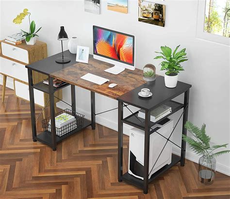Tribesigns 70.8" Computer Desk with Storage Shelf, Home Office Desk