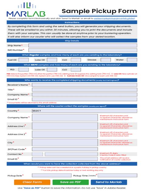 computer pick up form template