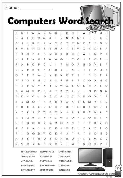 Computer Printable Word Search