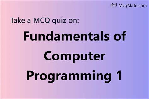 computer programming practice test