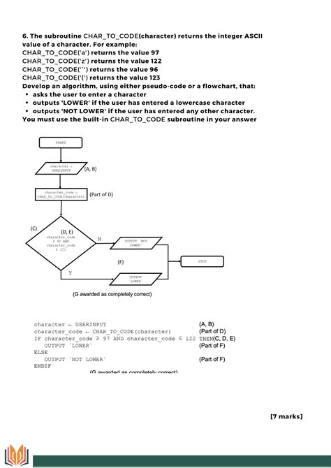 Computer Science Example Questions