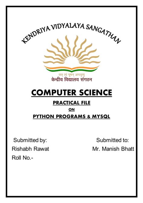 computer science project class 12 python and mysql pdf