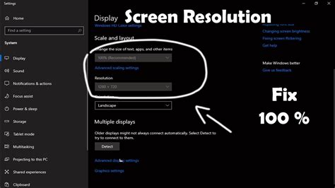 computer screen resolution fix