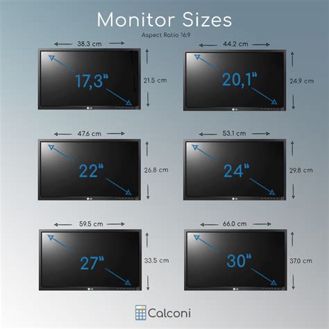 computer screen size in cm