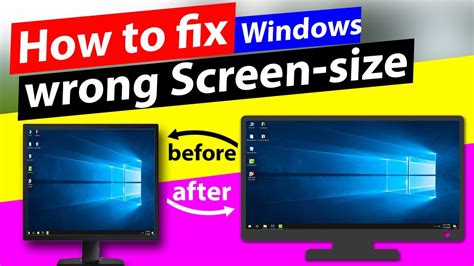 computer screen size problem