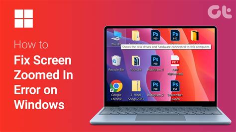 Computer Screen Zoomed In Desktop
