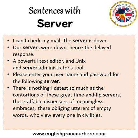 Computer Server Example Sentence