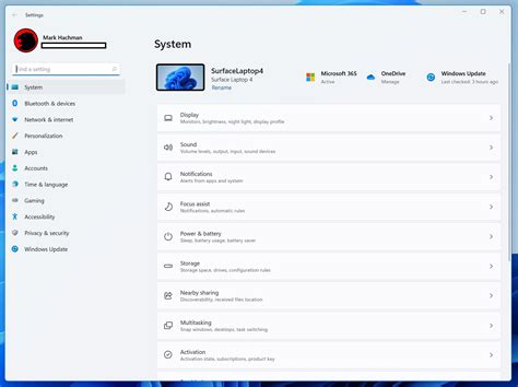 computer settings menu windows 11