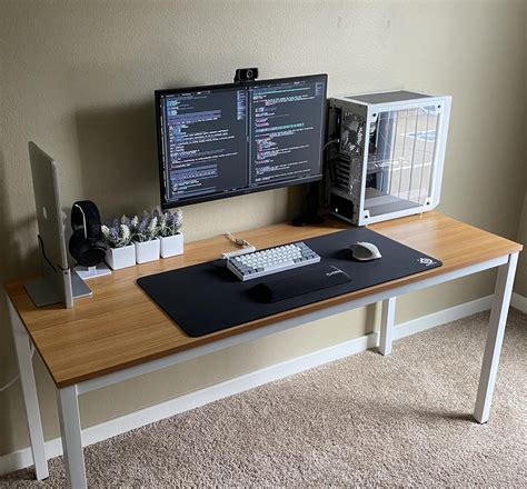 Computer Setup Small Table