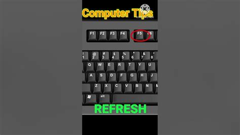 Computer Shortcut Keys Refresh