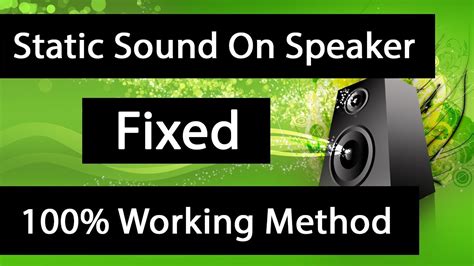 Computer Speakers Make Static Noise