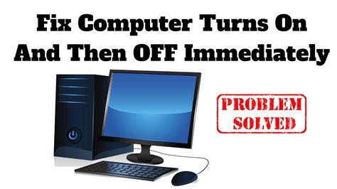 Computer Switches On Then Off