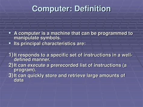 Computer System Definition Dictionary