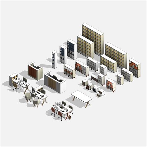 Computer Table Revit Family