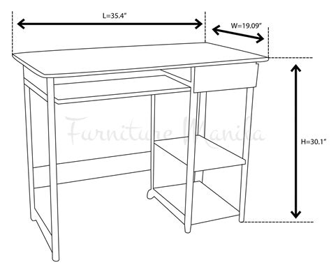 computer table specification